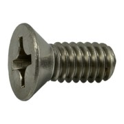 Midwest Fastener #12-24 x 1/2 in Phillips Flat Machine Screw, Plain Stainless Steel, 20 PK 37643